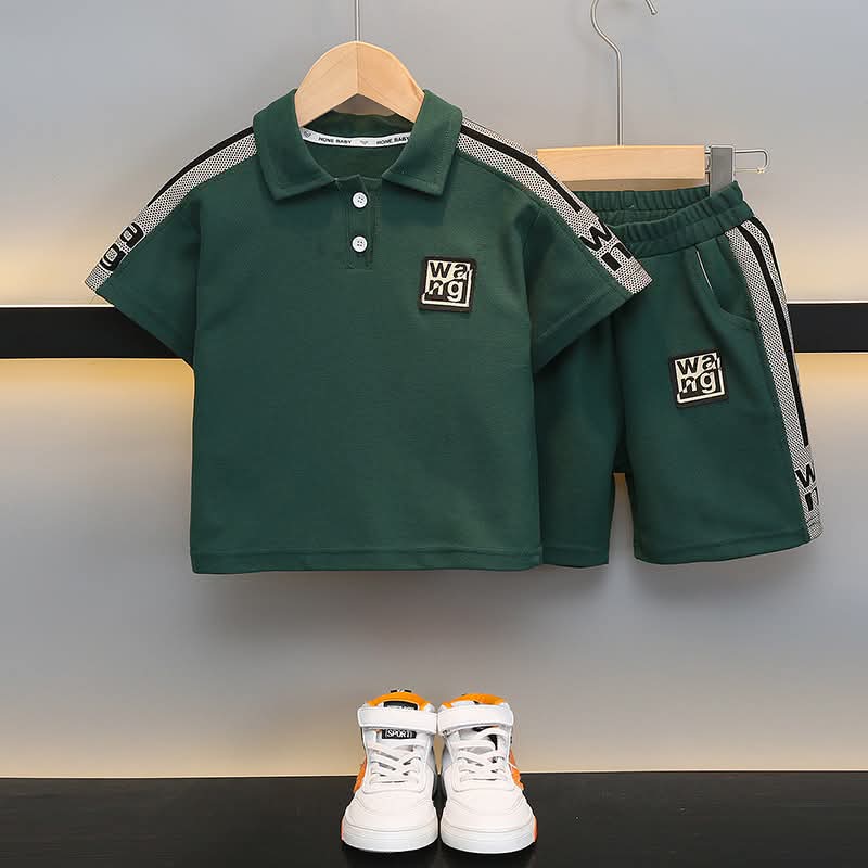 Baby Polo Shirt and Pant Set-5